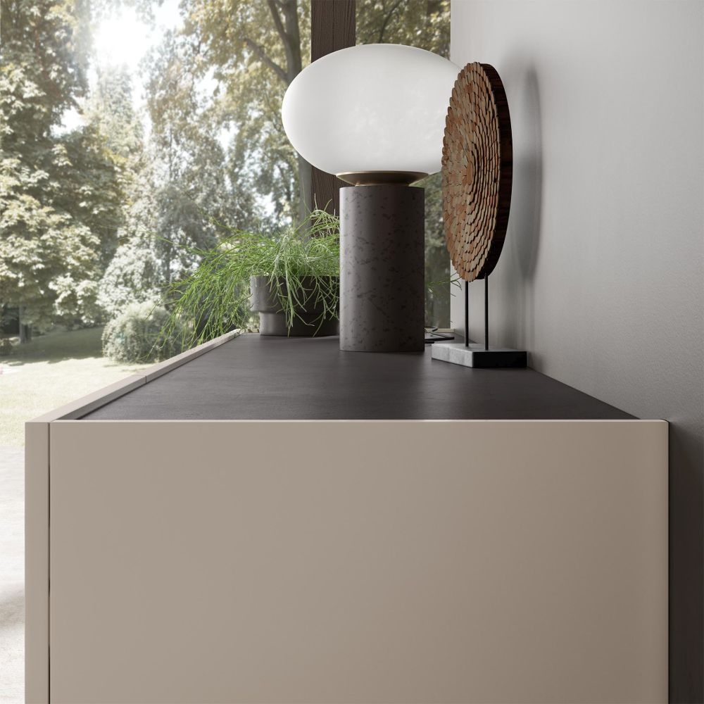 Product photograph of Status Kali Day Taupe Italian 4 Door Buffet Sideboard from Choice Furniture Superstore.